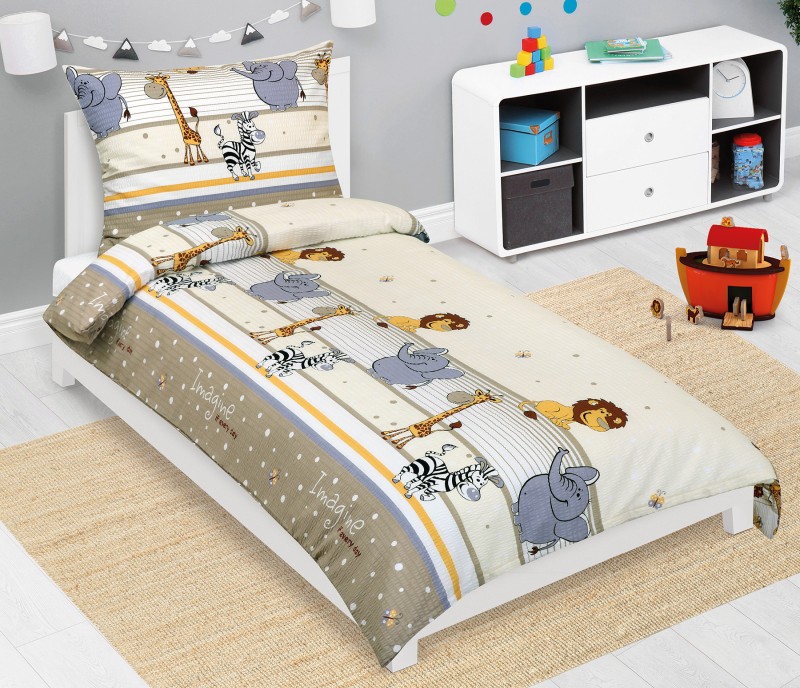 Bellatex Povlečení krep Junior, Safari - 140x200, 70x90cm