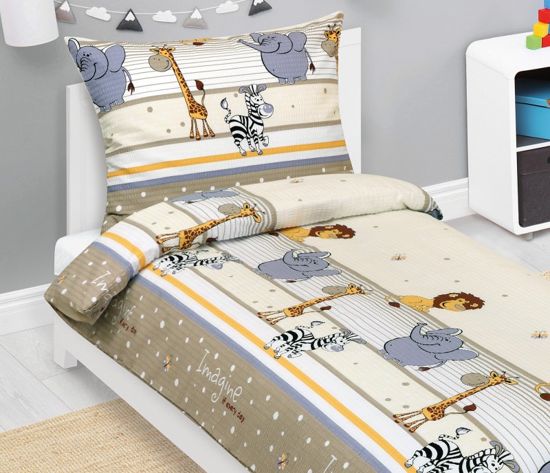 Bellatex Povlečení krep Junior, Safari - 140x200, 70x90cm