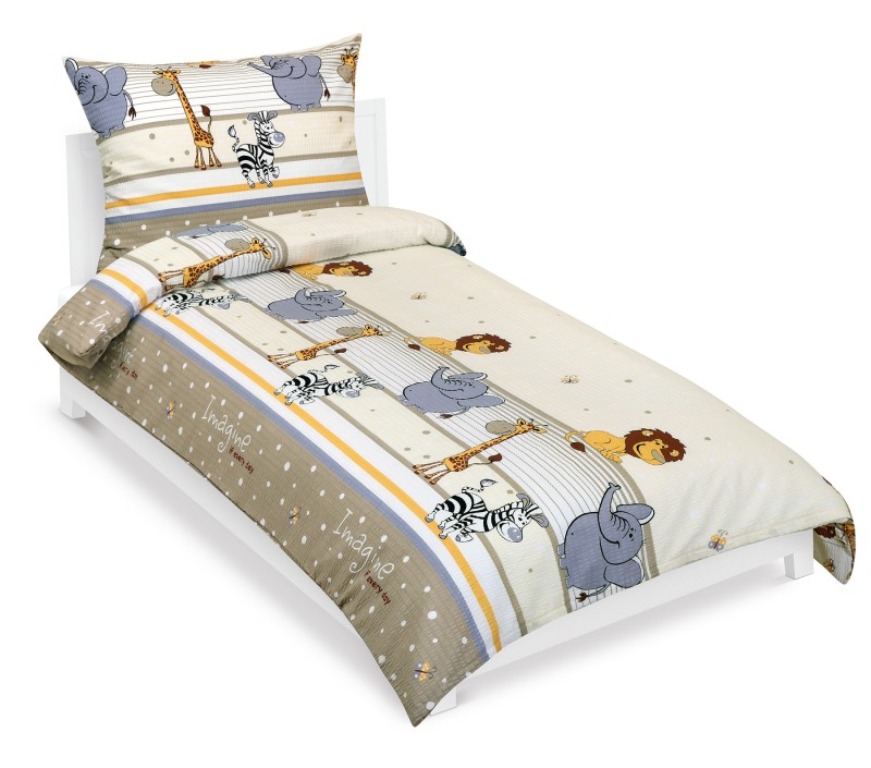 Bellatex Povlečení krep Junior, Safari - 140x200, 70x90cm