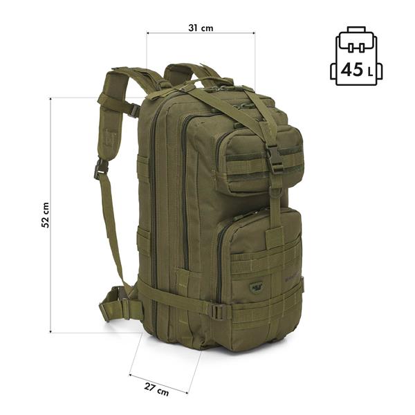 Batoh NILS Camp NC3902 Ranger zelený, objem 45 litrů