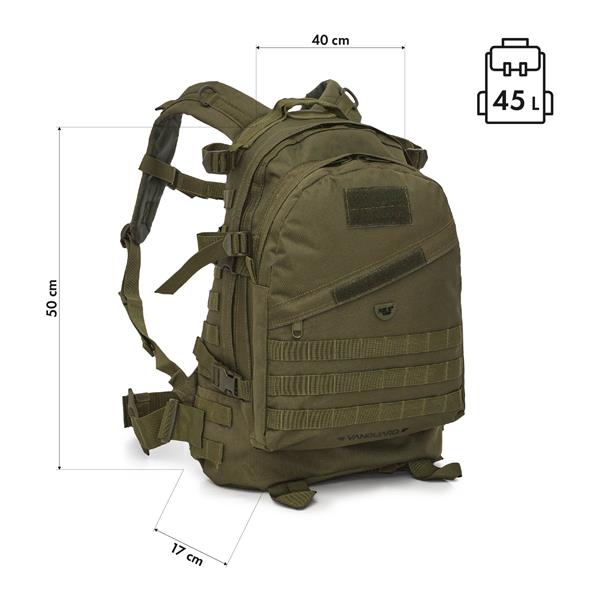 Batoh NILS Camp NC3904 Vanguard zelený, objem 45 litrů
