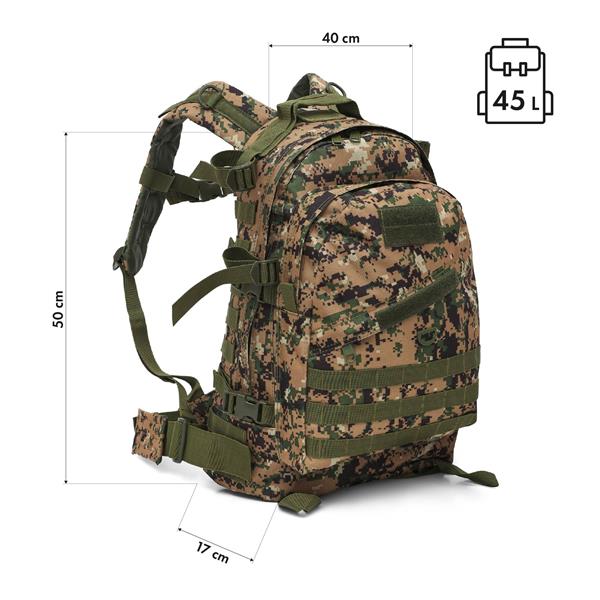 Batoh NILS Camp NC3904 Vanguard maskáčový, objem 45 litrů