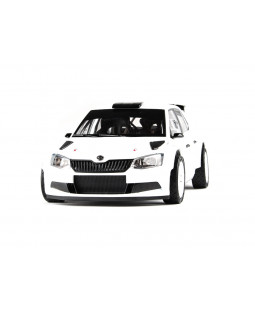 Abrex Škoda Fabia III R5 (2015) Bílá 1:18