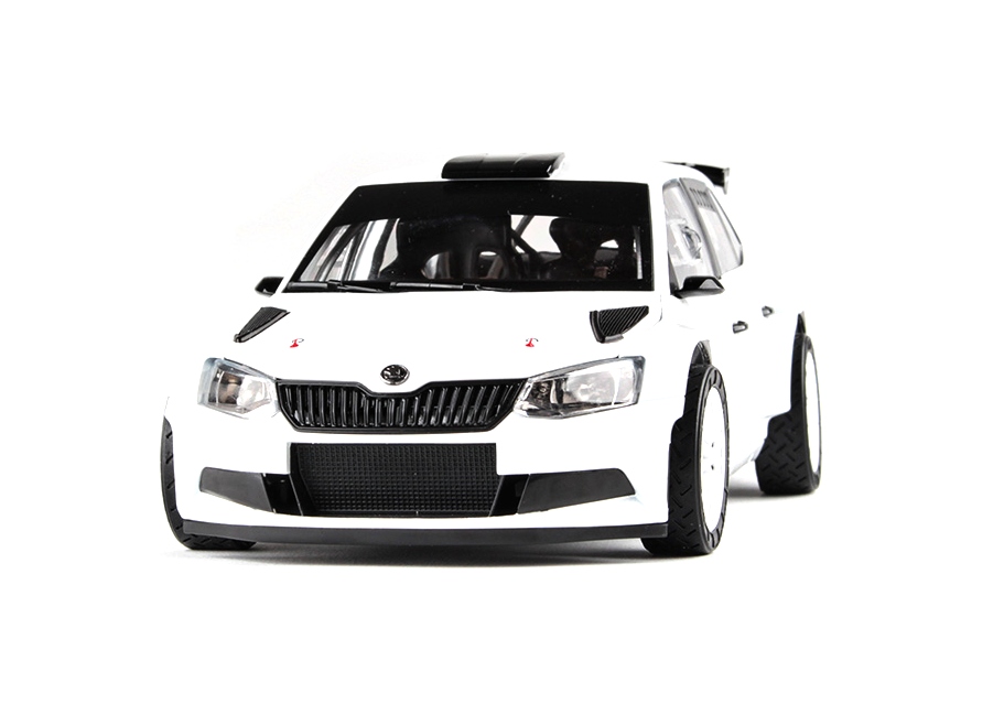 Abrex Škoda Fabia III R5 (2015) Bílá 1:18