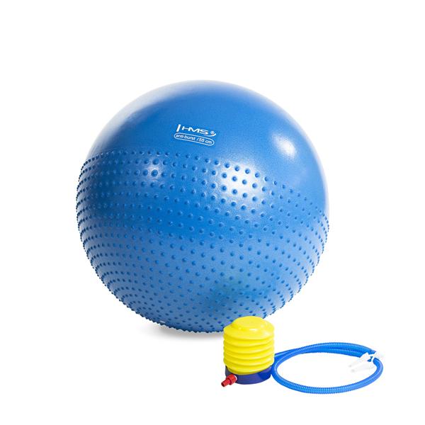 Gymnastický míč HMS YB03, 55 cm, modrý