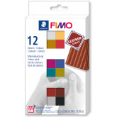 Sada FIMO LEATHER Efekt 12 barev, 25g