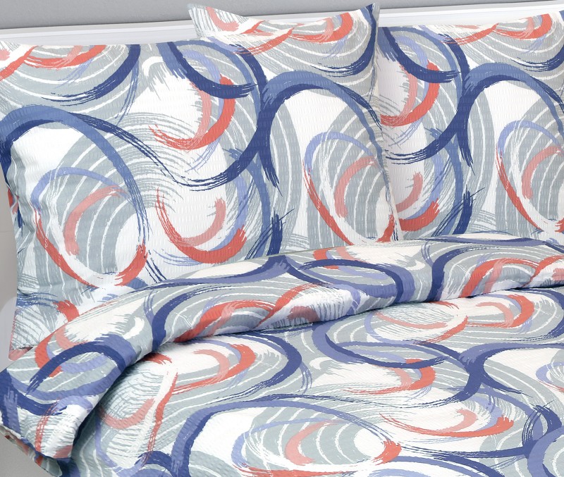 Bellatex Povlečení krep Bublina modrá - 220x200, 2ks 70x90cm