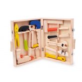 Dřevěné nářadí pro děti v kufříku 32 x 25 cm