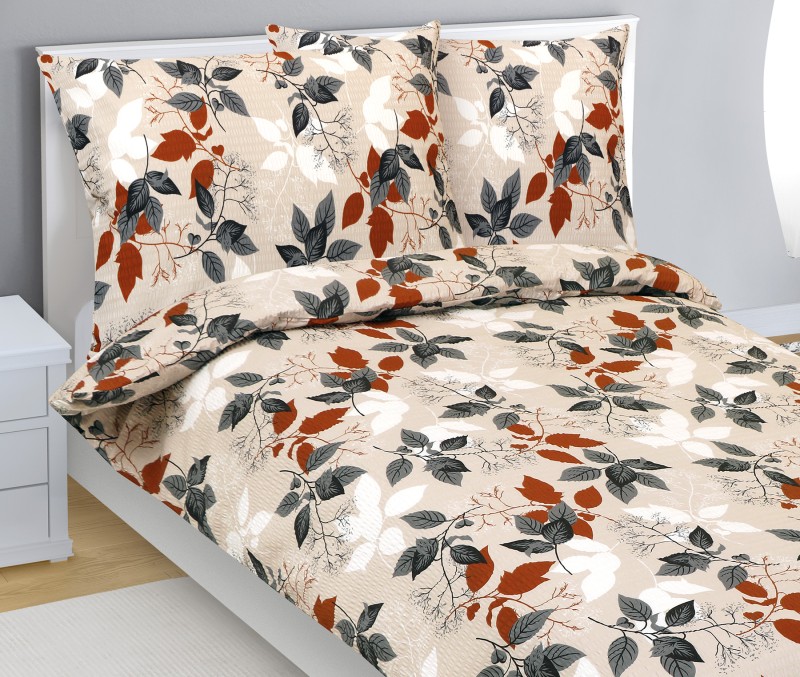 Bellatex Povlečení krep, Podzimní listí - 220x200, 2ks 70x90 cm