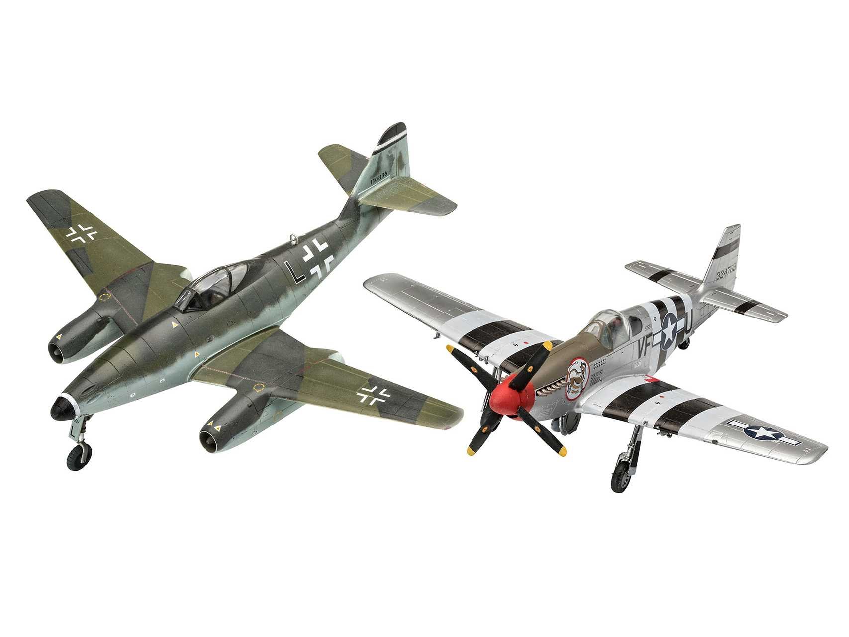 Revell Plastic Modelkit letadla 03711 - Me262 & P-51B (1:72)