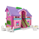 Wader Plastový domeček na hraní pro panenky, Barevný, 35x30x37 cm 