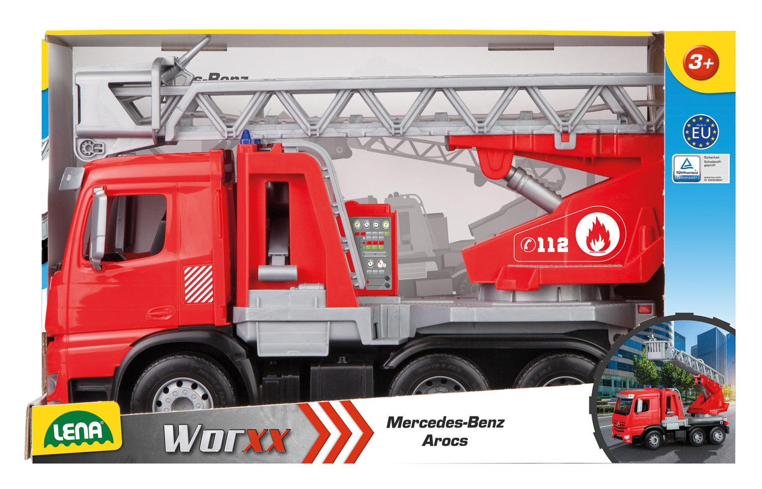 Lena Mercedes Arocs hasič s žebříkem