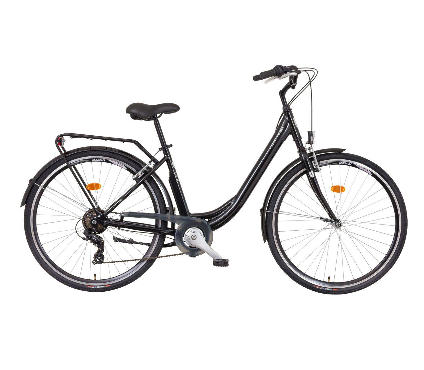 Liberty Městské jízdní kolo Strada 6spd. 28" 2025 černo-bílé