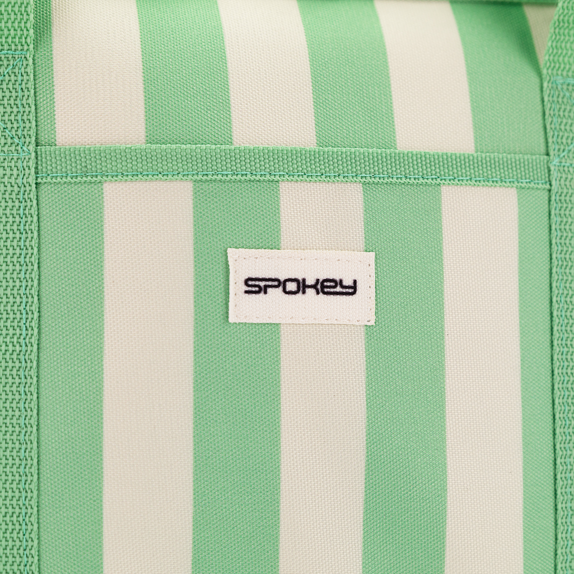 Spokey ACAPULCO Termotaška, 12 l, zelené pruhy