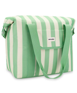 Spokey SAN REMO Termotaška, 28 l, zelené pruhy