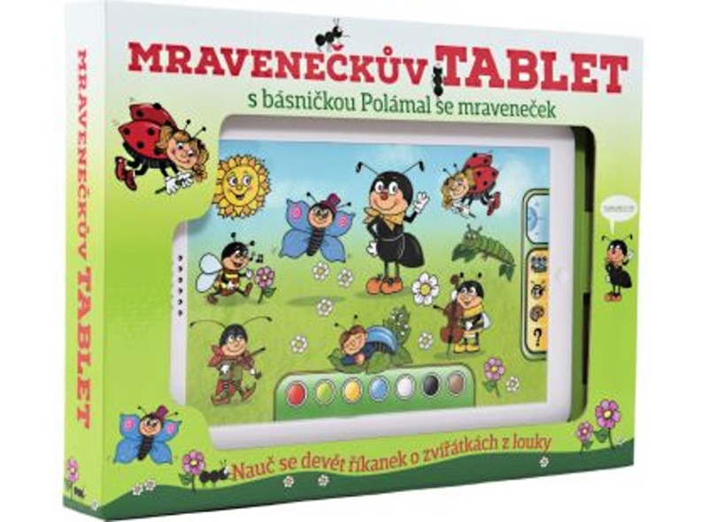 Teddies Mravenečkův tablet se zvukem na baterie, 38x28x4,5cm