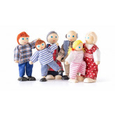 Woody panenky do domečku, Rodina 6 ks