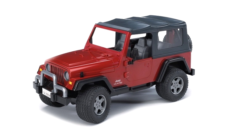 Bruder 2520 - Jeep Wrangler Unlimited Červený