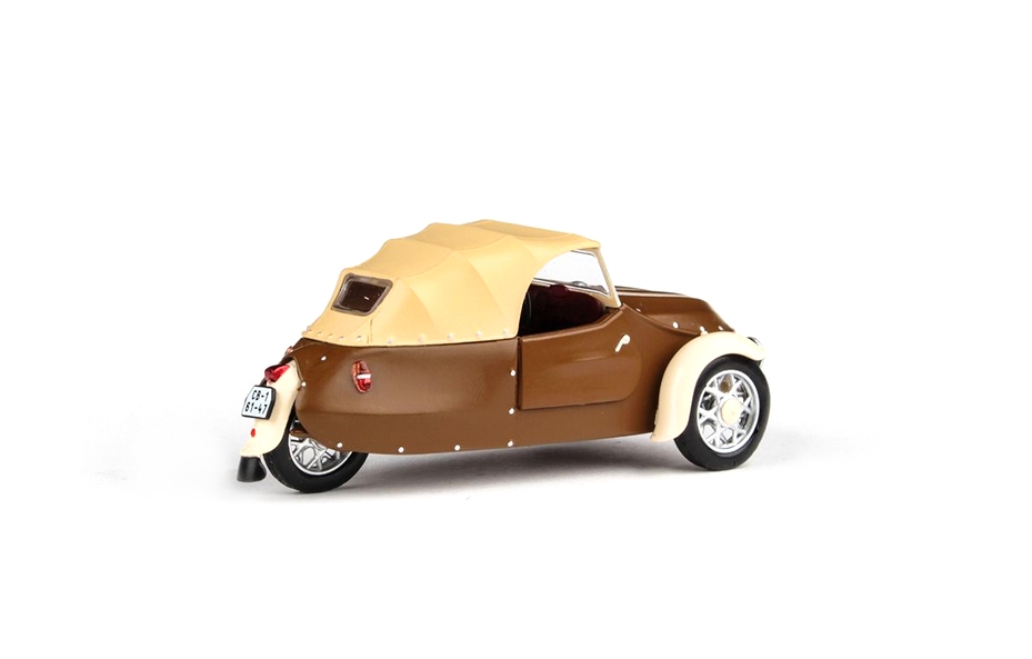 Velorex 16/350 (1966) - Hnědá/Světle Béžová/Slonová Kost 1:43