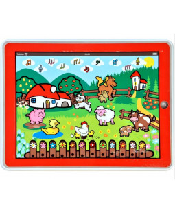 Teddies tablet Moje první zvířátka se zvukem na baterie, 24cm