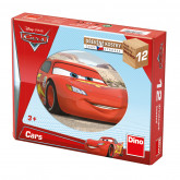 Dino Cars dřevěné kostky, 12 kostek