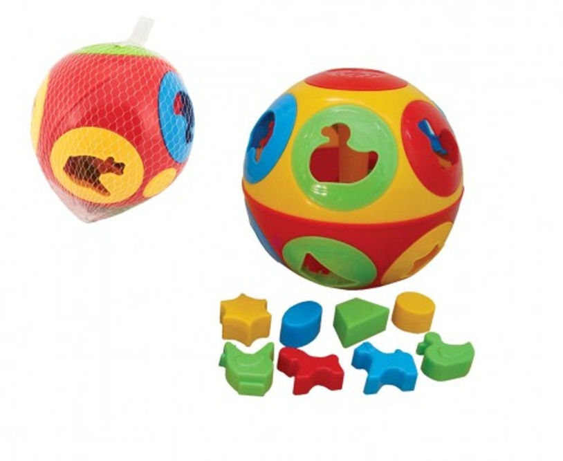 Teddies plastová vkládačka Míč, 17cm