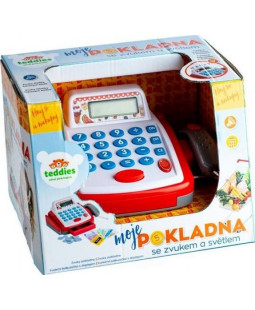 Teddies Dětská malá digitální pokladna s doplňky na baterie
