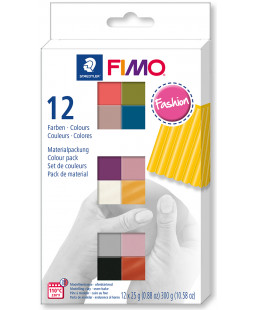 Sada FIMO Soft 12 barev, 25g FASHION