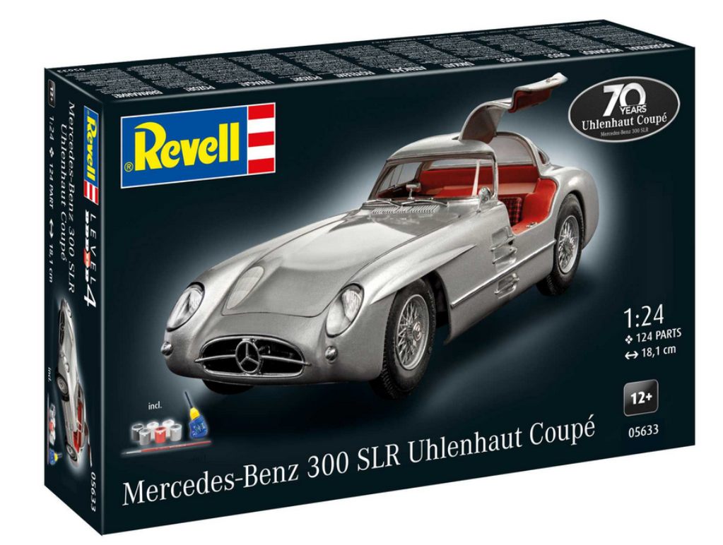 Revell Gift-Set auta 05633, Mercedes-Benz 300 SLR, 70th Anniversar - 1:24