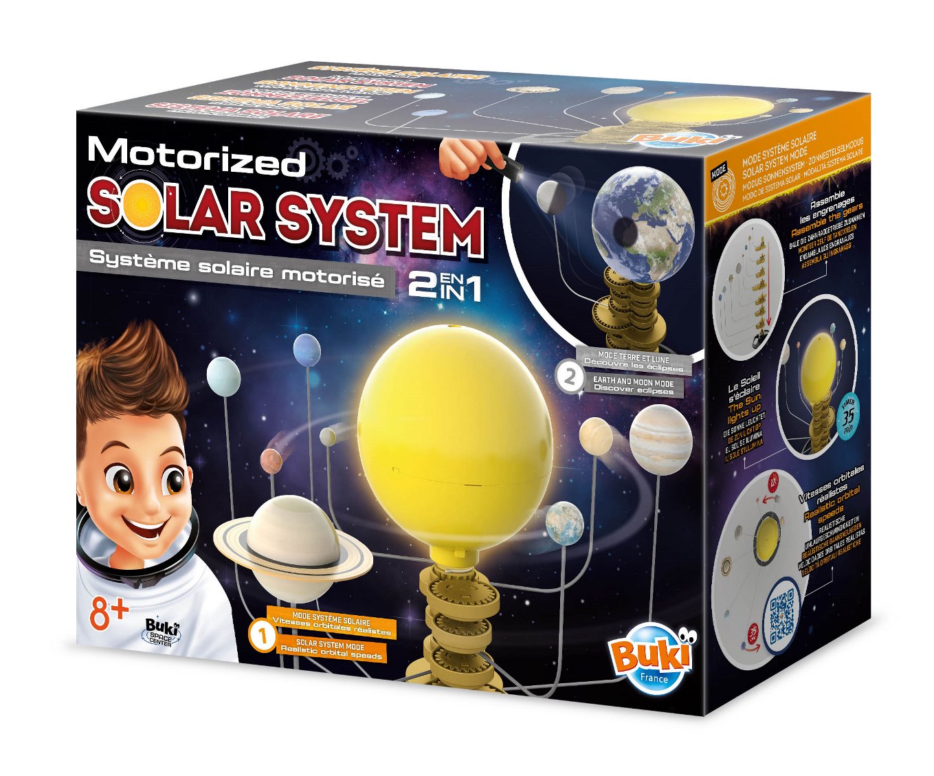 BUKI Motorizovaná Sluneční soustava 2v1