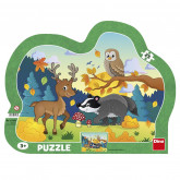 Dino Deskové puzzle Lesní zvířátka 25 dílků