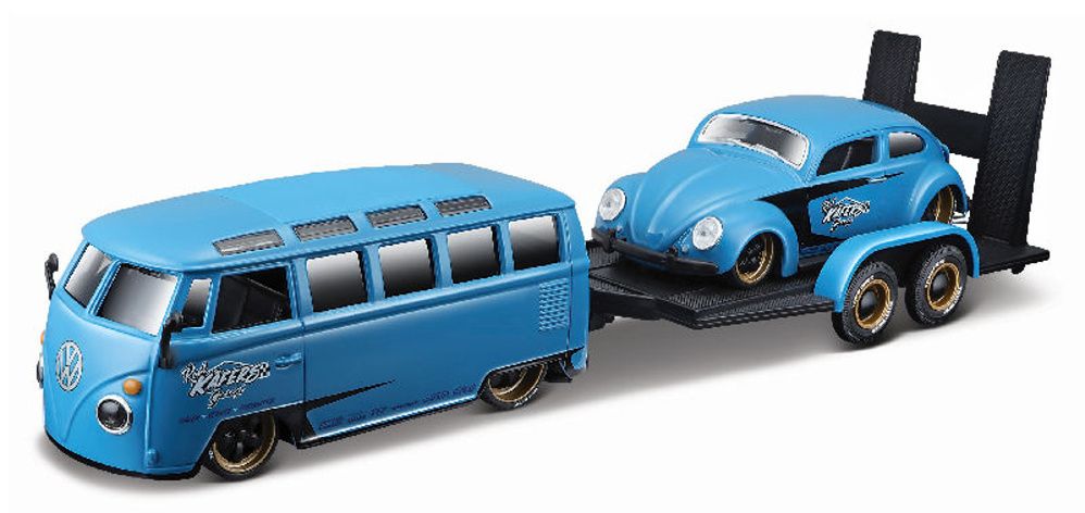 Maisto Volkswagen Van Samba a Volkswagen Beetle 1:24