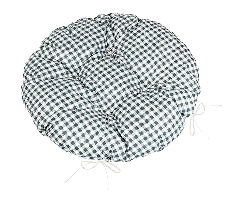 Bellatex Sedák BERTA kulatý prošívaný, Kostička šedá - průměr 40 cm