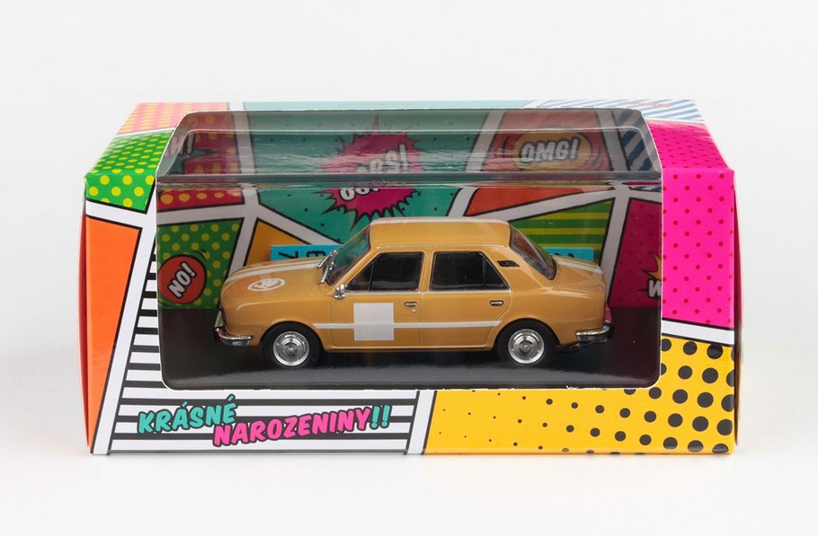 Abrex Škoda 105L (1977) Zlatohnědá Narozeninová Užovka 1:43