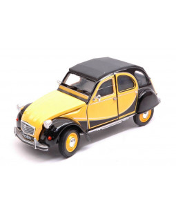 Welly Citroen 2CV 6 Charleston yellow-black 1:24