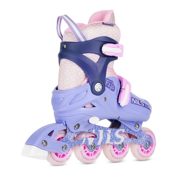 Kolečkové brusle NILS Extreme NA13102 fialové vel.S (30-33)