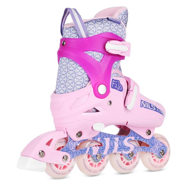 Kolečkové brusle NILS Extreme NA13102 růžové vel.M (34-37)