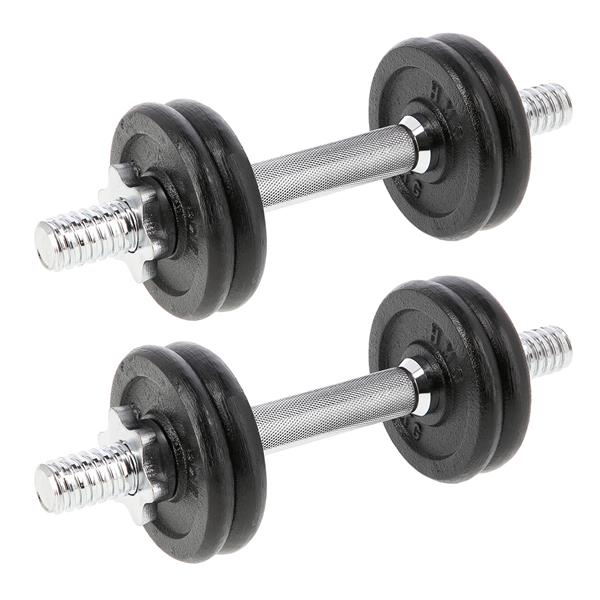 Jednoruční nakládací činky HMS SG02, 2x7 kg