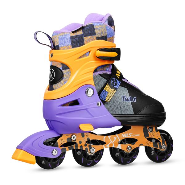 Kolečkové brusle NILS Extreme NA13810 žluté vel.S (31-34)