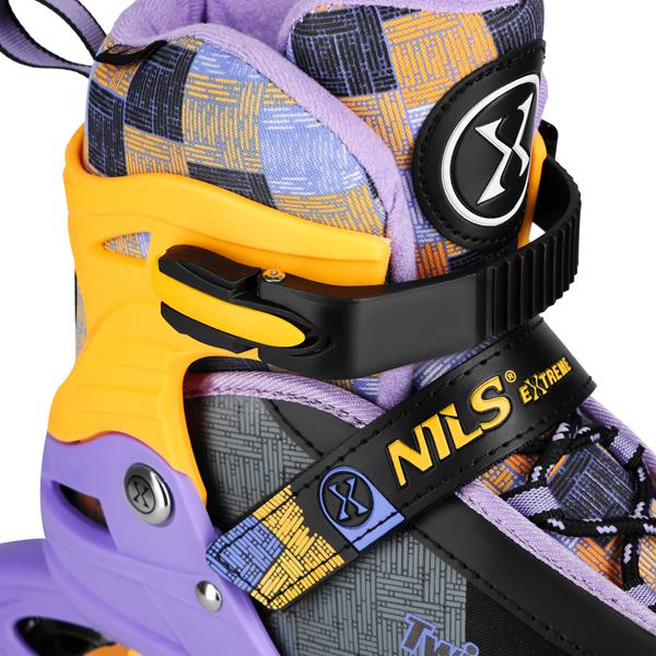 Kolečkové brusle NILS Extreme NA13810 žluté vel.S (31-34)