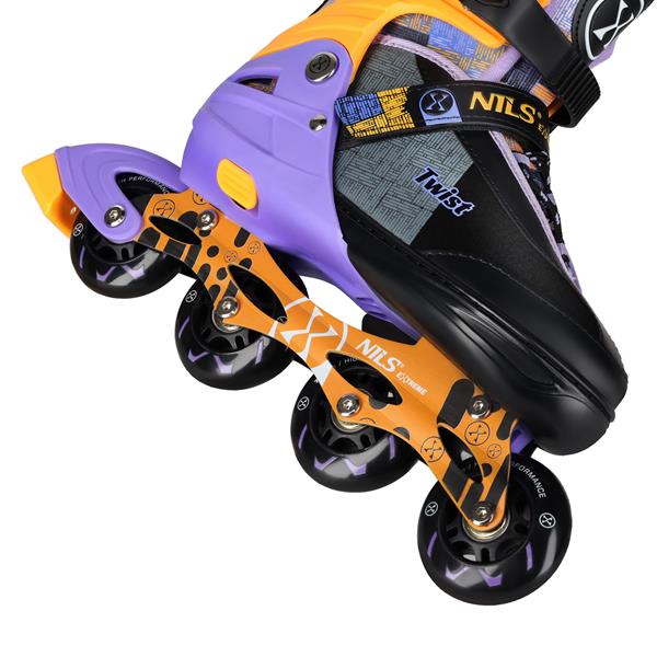 Kolečkové brusle NILS Extreme NA13810 žluté vel.S (31-34)