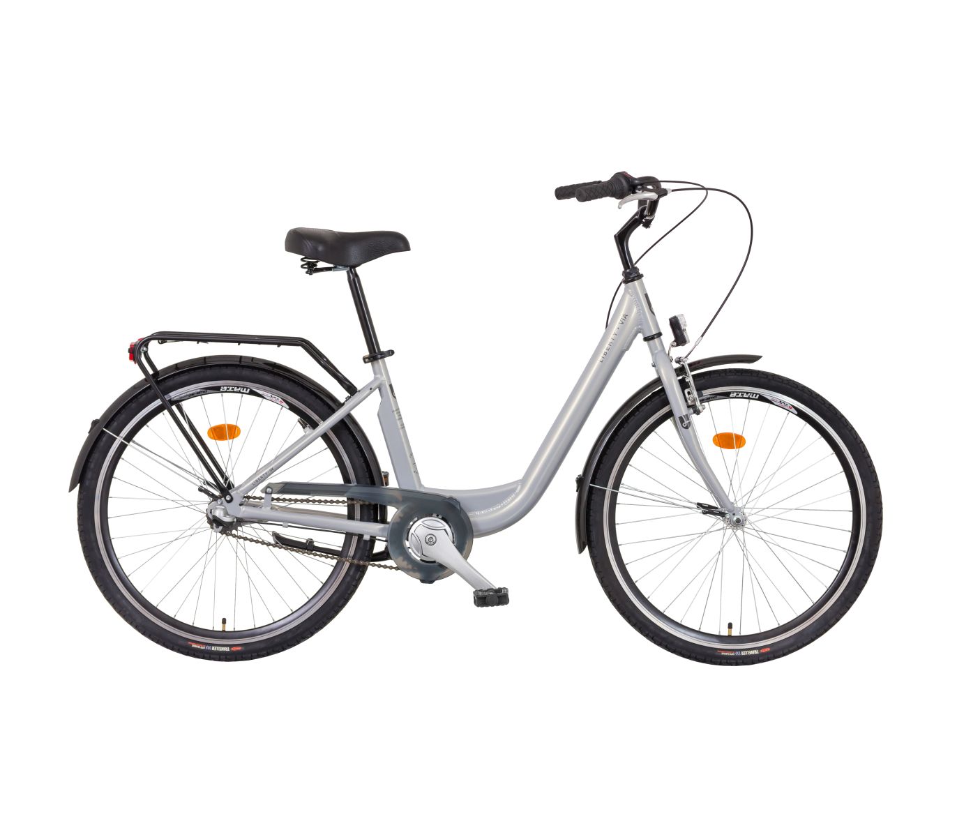 LIBERTY Městské jízdní kolo VIA 7spd NEXUS 26" 2026 stříbrné