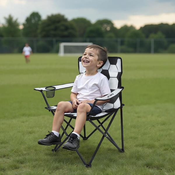 Skládací turistická židle NILS Camp NC3303 bílo-černá, nostnost 120 kg