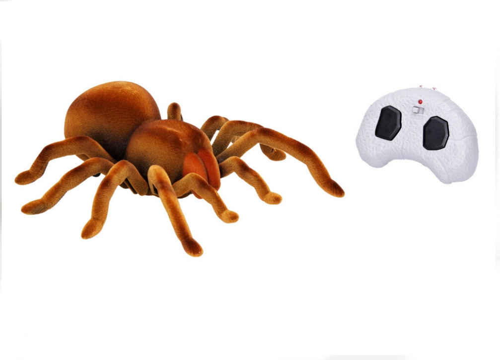 Wiky Hnědá RC Tarantule na dálkové ovládání, 24 cm