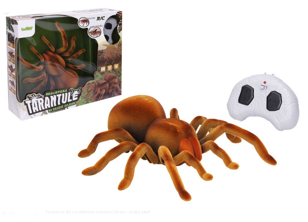 Wiky Hnědá RC Tarantule na dálkové ovládání, 24 cm
