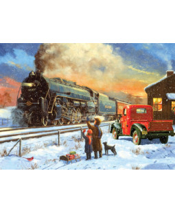 Royal Langnickel Malování podle čísel - Parní vlak v zimě, 40x30 cm