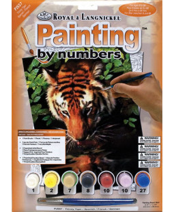 Royal Langnickel malování podle čísel - Tygr u řeky, 22x30 cm