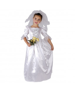 Dětský kostým na karneval Nevěsta, 120-130 cm