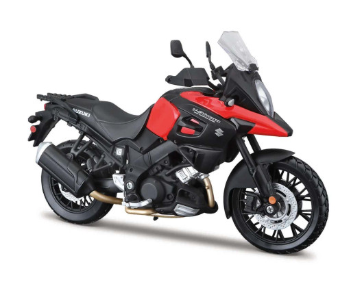 Maisto Motorka Suzuki V-Strom, Červená 1:12