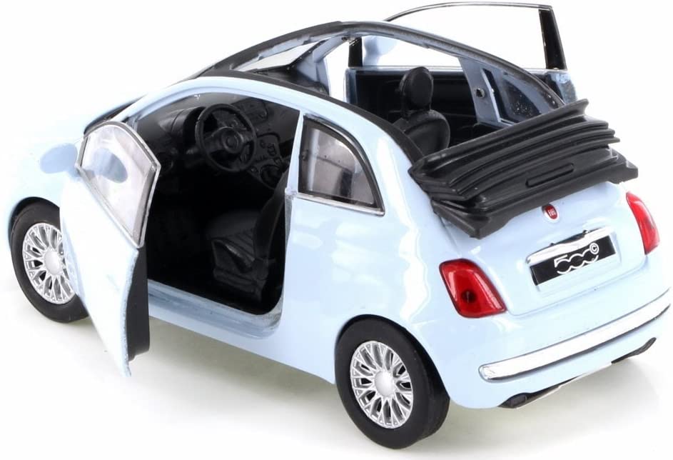 Welly Fiat 500 C ´10 (l.blue) 1:34-39